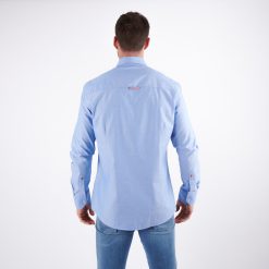 Herren-Hemd-blau-regular fit